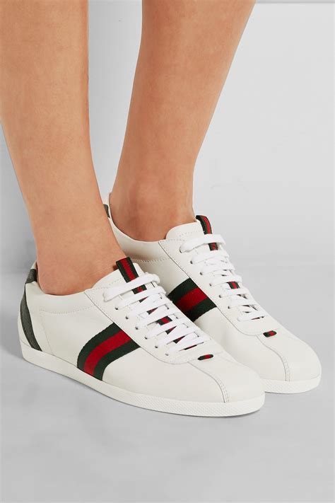 gucci ace white|ace leather Gucci sneakers.